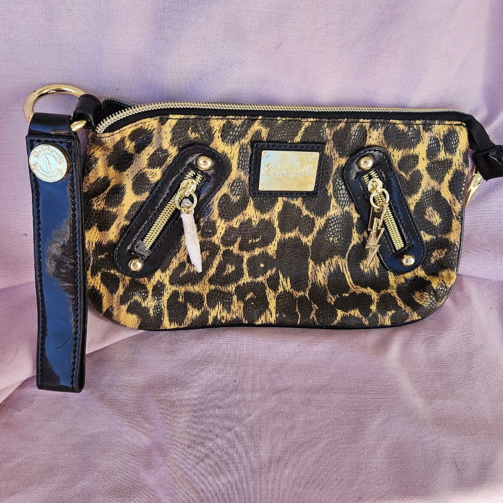 Betsey Johnson Leopard Print Shoulder Bag